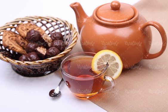 چای کافی شاپ فنجان شیشه ای