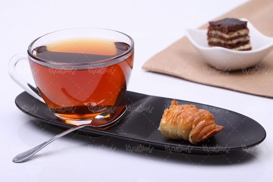چای کافی شاپ فنجان شیشه ای
