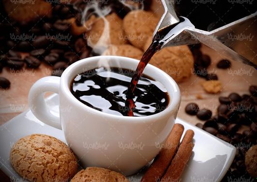 کافی شاپ فنجان قهوه قهوه تلخ