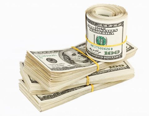 پول اسکناس دلار ارز پول خارجی دسته دلار