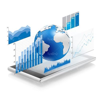 تبلت نمودار سه بعدی چارت گرافیکی موبایل