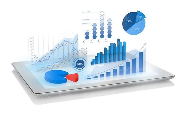 تبلت نمودار سه بعدی چارت گرافیکی موبایل
