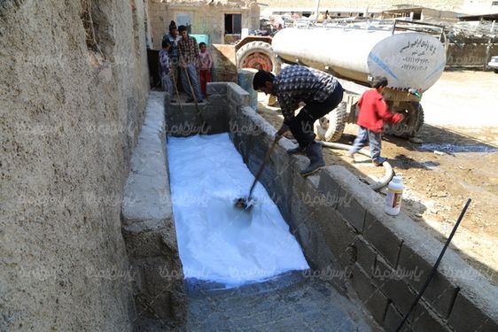 تصویر با کیفیت حمام ضد کنه گوسفندان