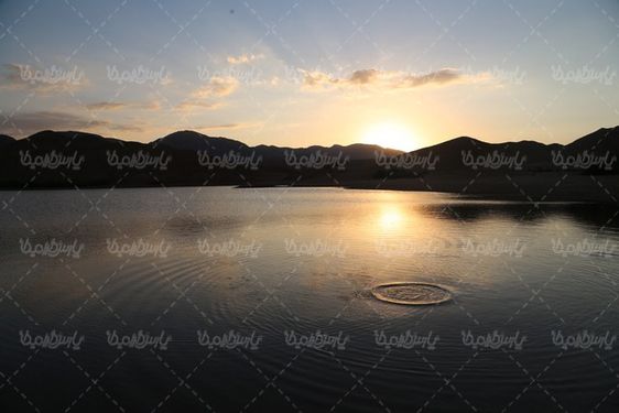 چشم انداز زیبای غروب خورشید