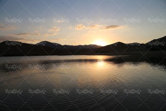 منظره زیبای غروب خورشید