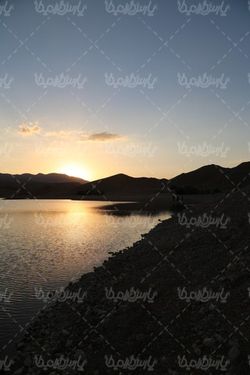 منظره زیبای غروب خورشید