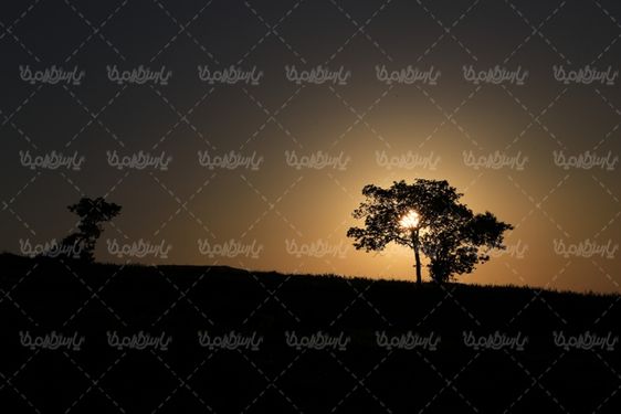 چشم انداز غروب خورشید