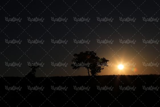 چشم انداز غروب خورشید