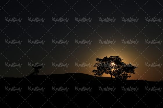 چشم انداز غروب خورشید