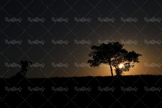 چشم انداز غروب خورشید