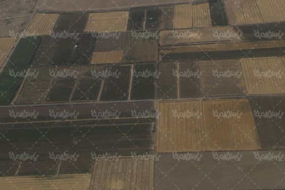 تصویر زمین کشاورزی از آسمان