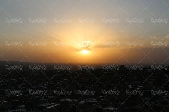 چشم انداز زیبای غروب خورشید