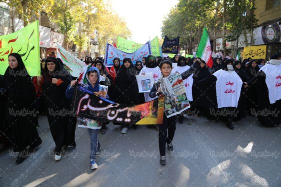 عکس راهپیمایی روز دانش آموز