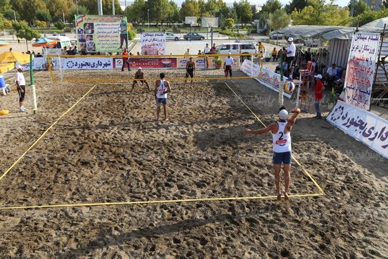 تصویر با کیفیت والیبال ساحلی