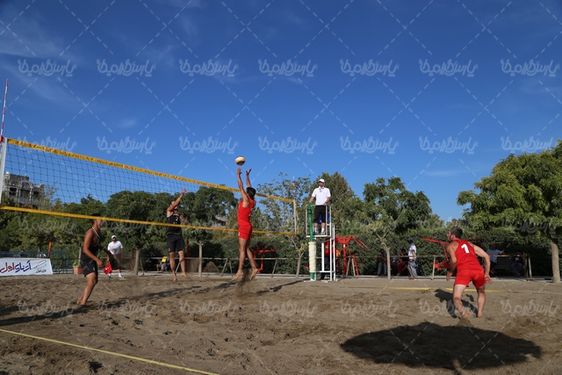 تصویر با کیفیت والیبال ساحلی