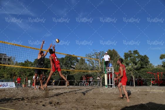 تصویر با کیفیت والیبال ساحلی