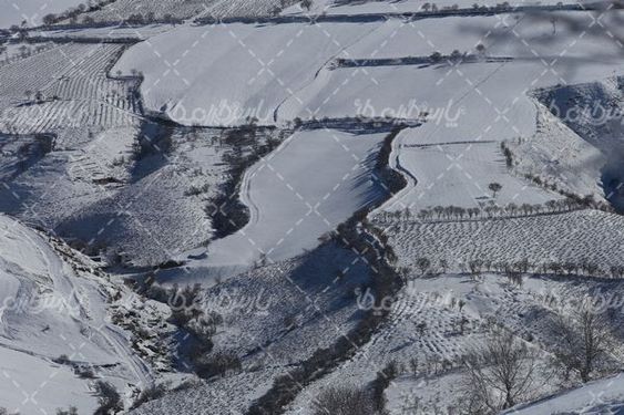 منظره  زیبای برفی