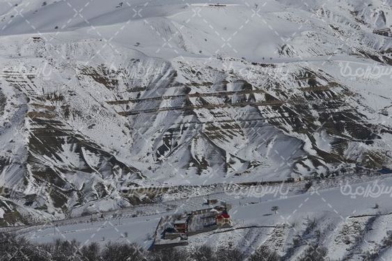 منظره  زیبای برفی