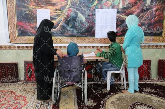 دانلود تصویر حضور معلولین در انتخابات