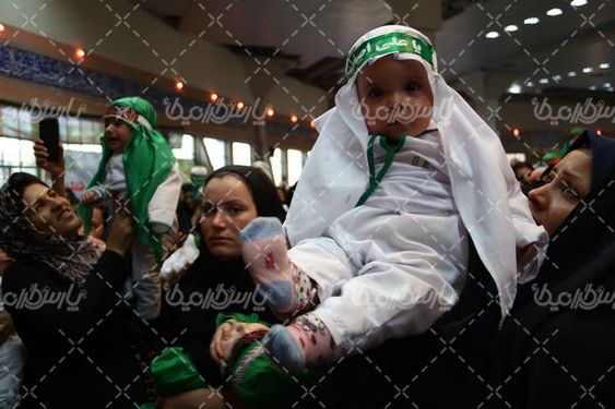 تصویر با کیفیت مراسم  شیرخوارگان حسینی
