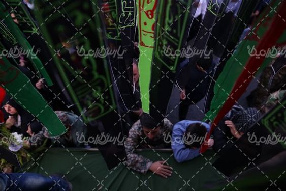 تصویربا کیفیت  مراسم تشییع پیکر شهید گمنام