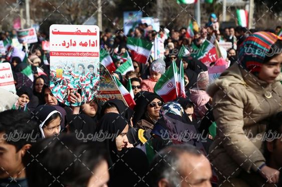 راهپیمایی  22 بهمن  و حضور پررنگ مردم