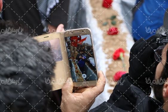 تصویر با کیفیت تشییع پیکر شهید