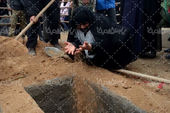 تصویر تشییع جنازه شهدا