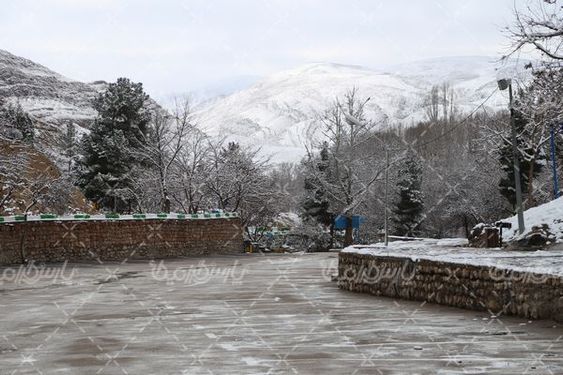 تصویر با کیفیت منظره برفی