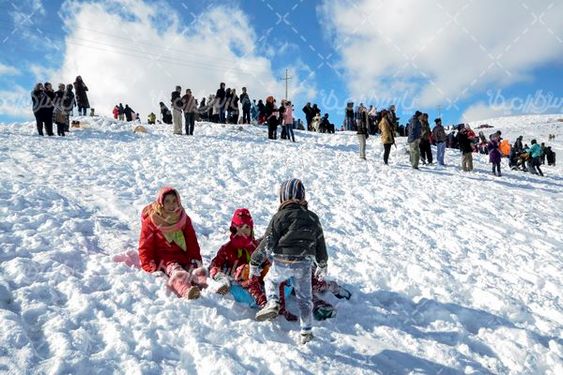 تصویر با کیفیت تفریحات زمستانی