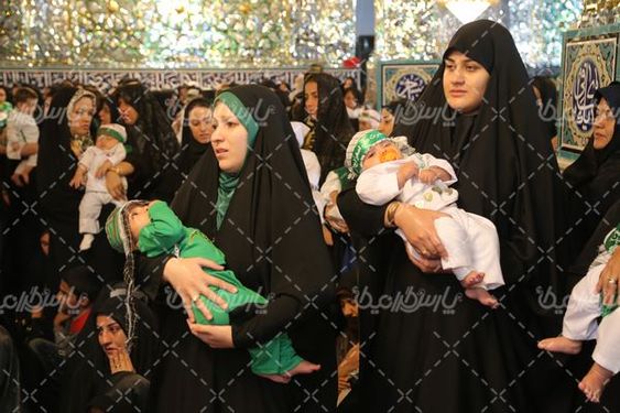 تصویر با کیفیت مراسم شیرخوارگان حسینی