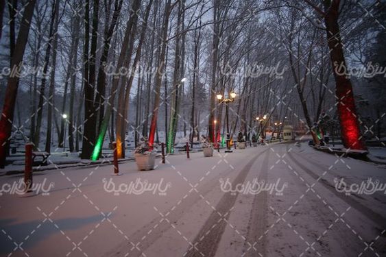 منظره برف بابا امان