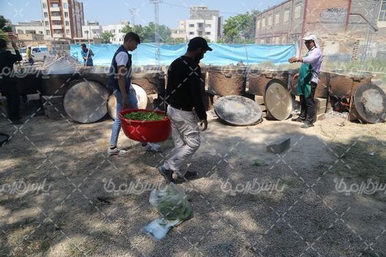 دانلود تصویر پخت آش نذری