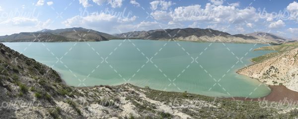 منظره ی زیبای سد