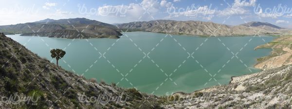 منظره ی زیبای سد