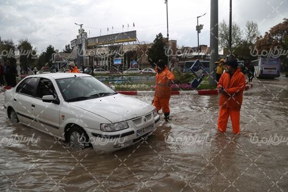 تصویر با کیفیت سیل شهری