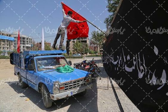 نصب پرچم محرم