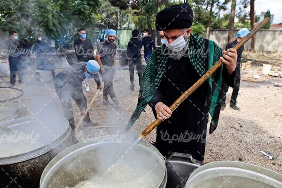 پخت غذای نذری ظهرعاشورا