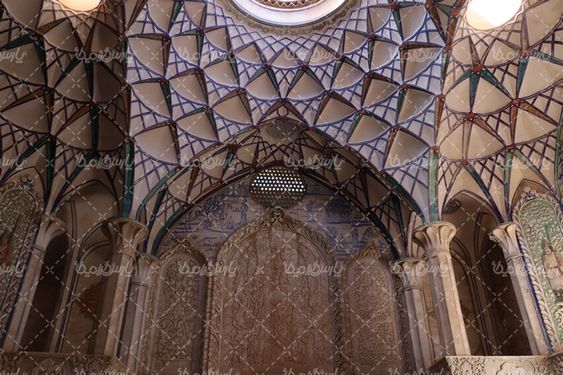 نمای داخلی خانه بروجردی های کاشان