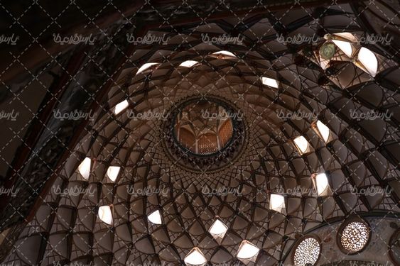 سقف  خانه بروجردی های کاشان