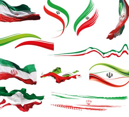 23 طرح پرچم ایران بصورت psd
