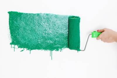 رنگ آمیزی نقاشی رنگ سبز 