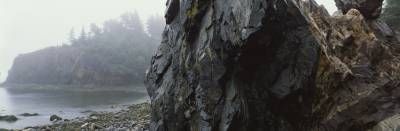 منظره طبیعت ساحل تخته سنگ دریا