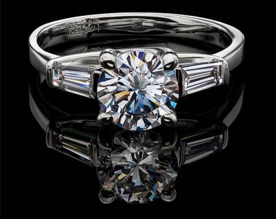 جواهرات انگشتر نگین دار الماس 2
