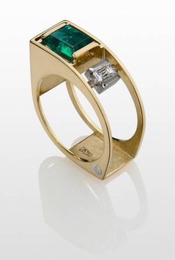 جواهرات حلقه نگین سبز انگشتر 4