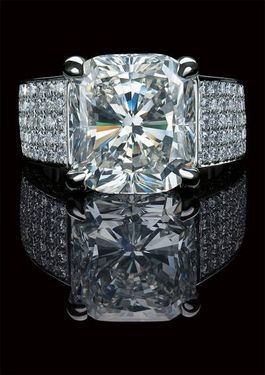 انگشتر الماس نگین دار جواهرات