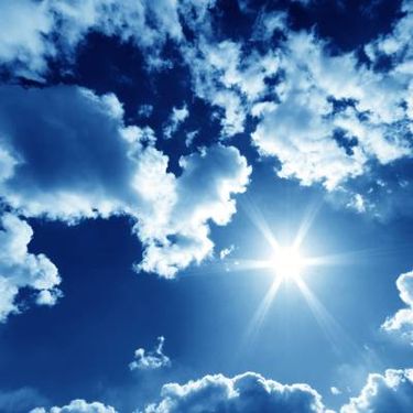 آسمان ابر خورشید