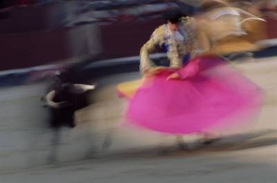 مراسم هیجانی گاوبازی