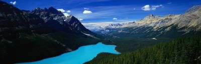 منظره طبیعت جنگل کوهستان دریاچه