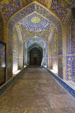 عناصر تزئینی دیوار مسجد جامع یزد